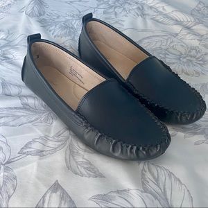 Black loafers